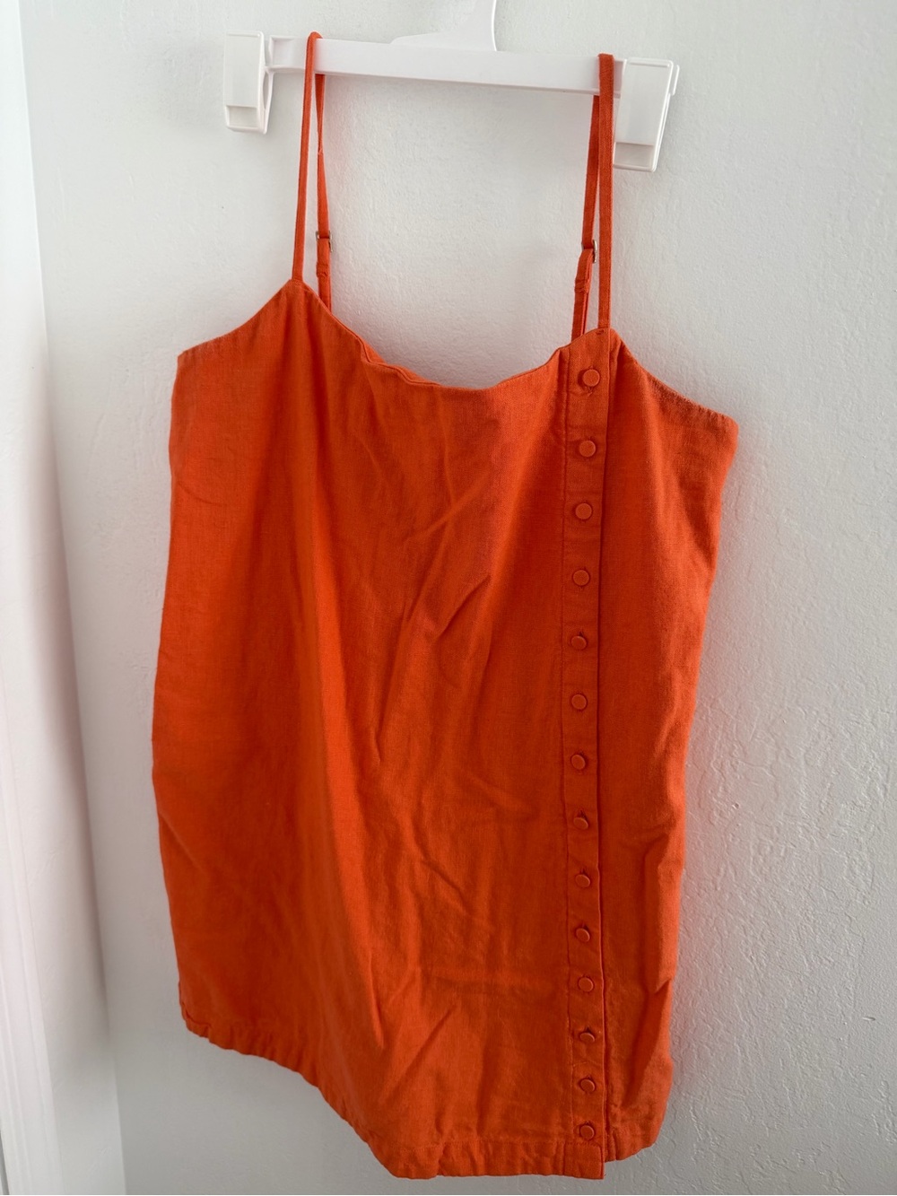 Abercrombie & Fitch Orange Button-Detail dress with shorts